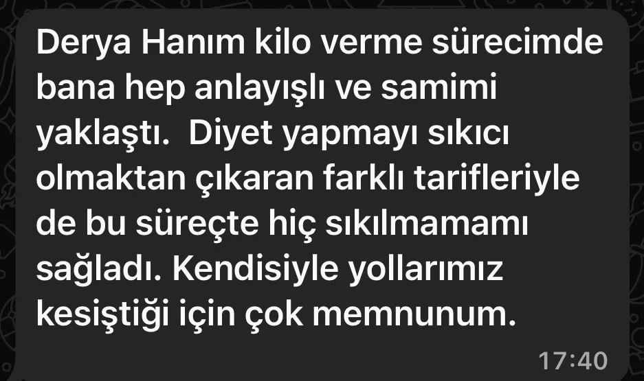 Danışan Yorumu